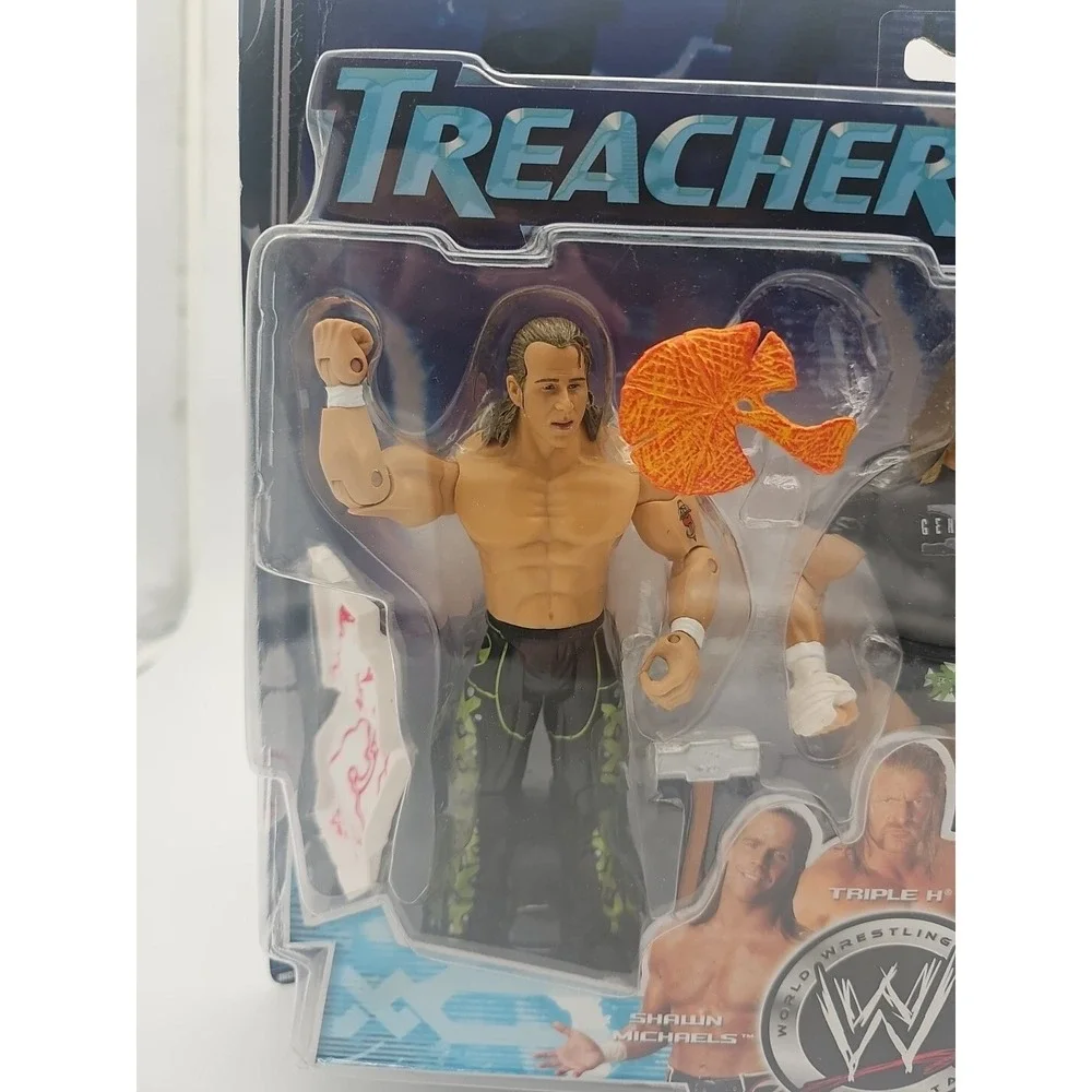 WWE Treacherous Trios Shawn Michaels Triple H Jonathan Coachman Figures Jakks 06